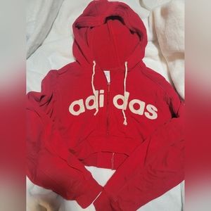 Adidas hoodie cropped